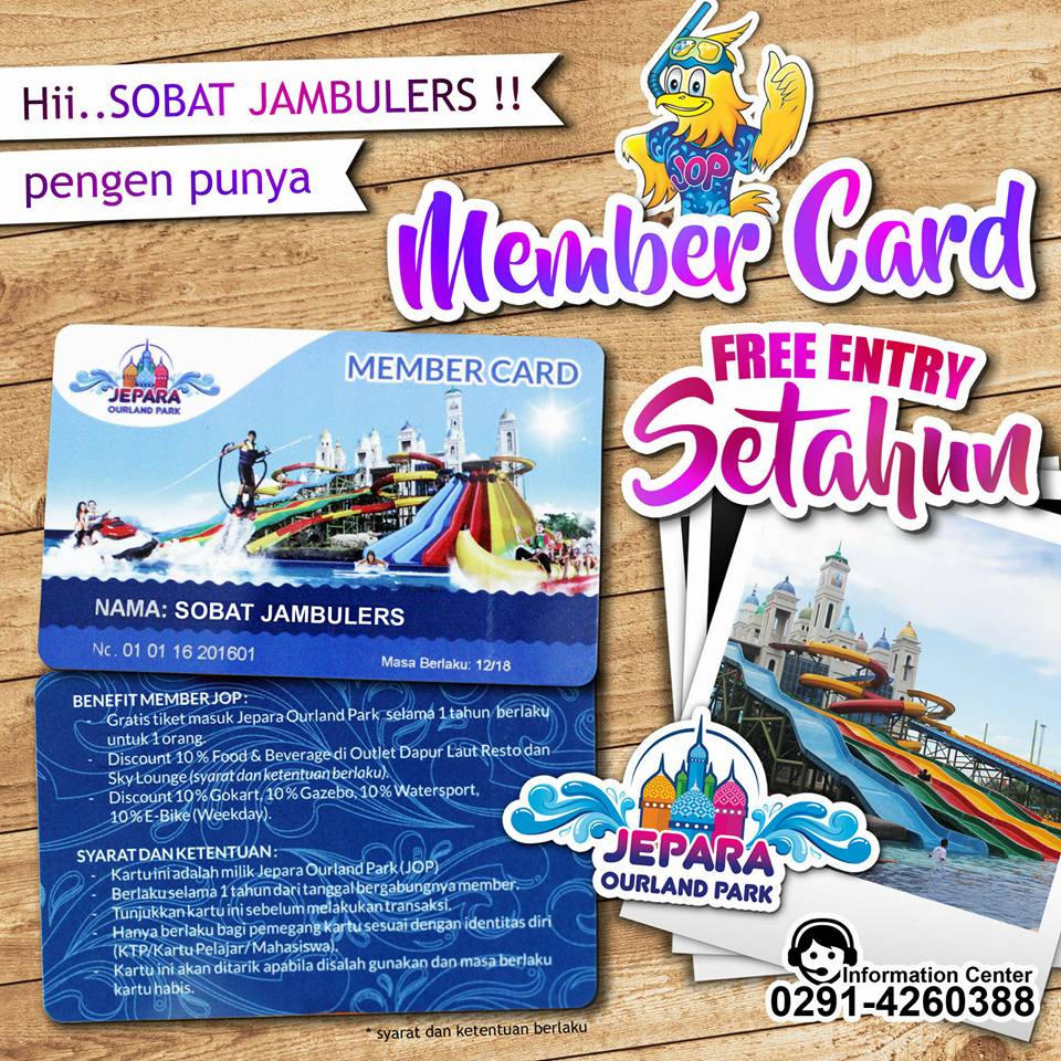 Member Card Jepara Ourland park